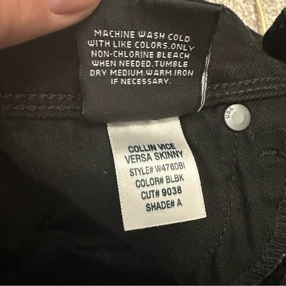 Hudson Vice Versa Collin Colorblock Skinny Jeans Size 25 - Picture 13 of 16